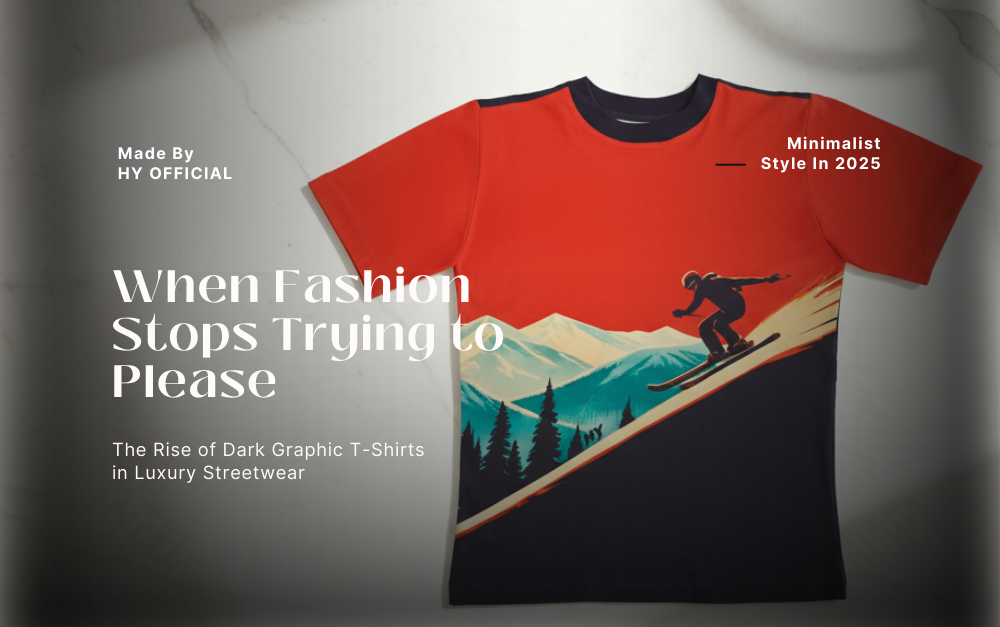 When Fashion Stops Trying to Please: The Rise of Dark Graphic T-Shirts in Luxury Streetwear