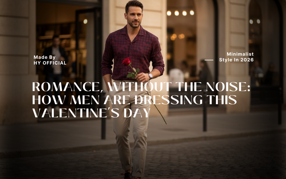 ROMANCE, WITHOUT THE NOISE: HOW MEN ARE DRESSING THIS VALENTINE’S DAY