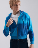Blue Mirage Dual-Zip Hoodie