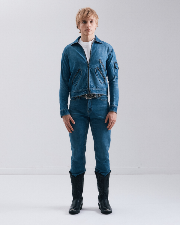 Iron Rider Biker Denim Jacket