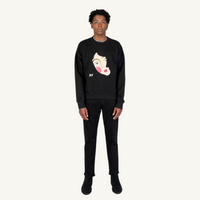 Tilted Girl Face Sweat Shirt